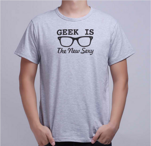 Male Short Sleeved T-Shirt Obu Geek Is The New Retro Gift