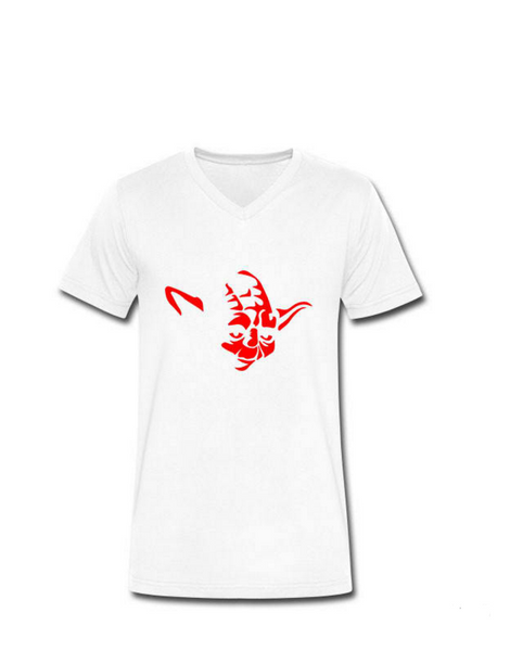 Star Wars Yoda T-Shirt Men Short Sleeve Casual Cotton V-Neck Shirt