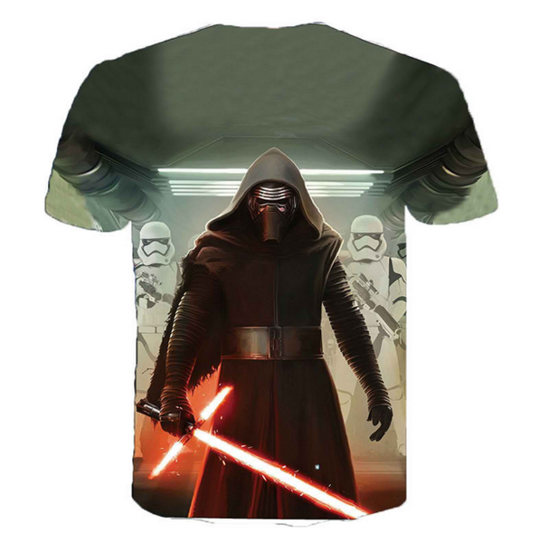 Men Darth Vader Short Sleeve Star Wars 3D T Shirt