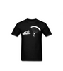 Parachuting Skydiver Funny Cartoon Printed Fashion Cotton Top Basic Shirt
