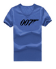 Short Sleeve T-Shirts James Bond 007 Leisure Man V-Neck Shirt