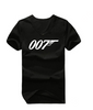 Short Sleeve T-Shirts James Bond 007 Leisure Man V-Neck Shirt