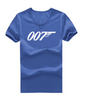 Short Sleeve T-Shirts James Bond 007 Leisure Man V-Neck Shirt