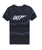 Short Sleeve T-Shirts James Bond 007 Leisure Man V-Neck Shirt