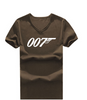 Short Sleeve T-Shirts James Bond 007 Leisure Man V-Neck Shirt